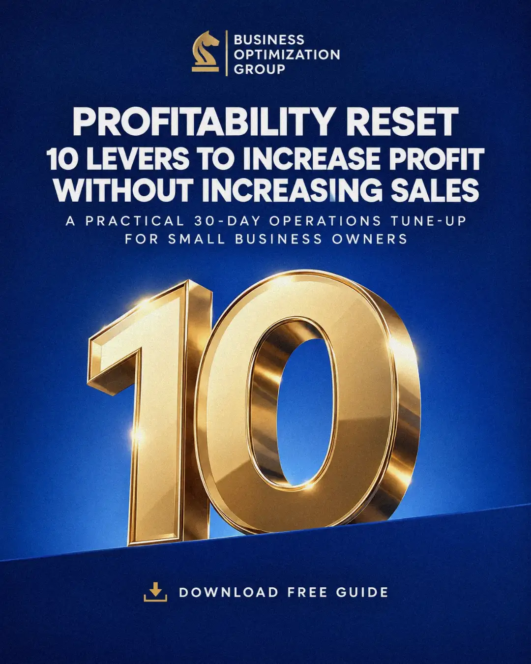 Profitability Reset: 10 Levers to Increase Profit Without Increasing Sales. Explore the free guide.